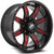 Xf Off-Road® Xf-215 Wheels Rims 20x10 6x135 6x5.5 (6x139.7) Gloss Black Red Milled -24  | XF-215201061351397-24GBMLR