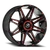 DOORBUSTER PRICING! - Xf Off-Road Xf-220 Wheel 20x12 5x139.7 & 5x150 Gloss Black & Red Milled -44mm | XF-220201251397150-44GBMLR
