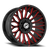 DOORBUSTER PRICING! - Xf Off-Road Xf-237 Wheel 20x10 5x127 & 5x139.7 Gloss Black & Red Milled -12mm | XF-237201051271397-12GBRW
