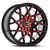 Spec-1® Sp-52 Wheels Rims 17x7.5 5x4.5 (5x114.3) 5x120 Gloss Black Red Machined 42 | SP-5217753842GBR
