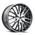 Kraze Kr185 Double Down Wheels Rims 22x8.5 5x100 5x114.3 Gloss Black Machined 38mm | KR185-22803BM38