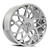 Kraze Kr184 Ricochet Wheels Rims 22x8.5 5x115 5x120 Chrome 38mm | KR184-22818C38