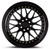 Aodhan Ah02 Wheels Rims 19x9.5 5x114.3 Gloss Black W/ Gold Rivets 22mm | AH021995511422GB