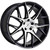 Impact Racing 603 Wheels Rims 18x8 5x4.5 (5x114.3) Gloss Black Machined Face Milled 40 | 603BMFM-18812+40