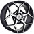 Impact Racing 607 Wheels Rims 20x8.5 5x120 Gloss Black Machined 35 | 607BMF-28513+35