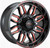 Impact Off-Road 827 Wheels Rims 20x10 6x5.5 (6x139.7) 6x135 Gloss Black Red Milled -12  | 827GBXR-21066-12