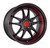 F1R® F102 Wheels Rims 18x8.5 5x112 Gloss Black Red Lip 42 | F10218855112GBR42