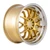 F1R F21 Wheels Rims 18x9.5 5x100 5x114.3 Machine Gold/Polish Lip V2 35mm | F211895MGP35-v2