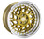F1R® R32 Wheels Rims 18x8.5 5x112 Brushed Gold Polish Lip 40 | R3218855112GDP40