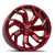 Luxxx Alloys Lff 04-Alfa Wheel 22x9 5x115 Brushed Face Roja Red 15mm | LFF042295115+15B-R20