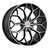 Cavallo® Clv-44 Custom Drilled Wheel Blanks Rims 24x9 Black Machined 18 | CLV-442490BLANK+18BM