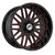 Xf Off-Road® Xf-240 Wheels Rims 24x12 6x135 6x5.5 (6x139.7) Black Red Milled Red Logo -44  | XF-240241261351397-44GBMLR