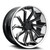 Azad® Az1101 Wheels Rims 20x9 5x112 Black Machined Stainless Lip 35 | AZ11012095112+35BMF/SSL