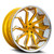 Azad® Az1101 Wheels Rims 22x9 5x4.5 (5x114.3) Gold Machined Chrome Stainless Lip 35 | AZ11012295114+35BRGOLD/SSL