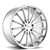 Azad® Az24 Wheels Rims 20x9 5x4.5 (5x114.3) Brushed Silver Chrome Stainless Lip 35 | AZ242095114+35BR/SSL