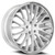 Azad® Az33 Wheels Rims 22x9 5x112 Brushed Silver Chrome Stainless Lip 35 | AZ332295112+35BR/SSL
