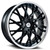 Azad® Az822 Wheels Rims 22x9.5 5x115 Black Chrome Stainless Lip 15 | AZ82222955115+15B/SSL