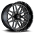 Force Off-Road® Fo4 Wheels Rims 22x12 5x5.5 (5x139.7) Black Milled -44  | FO422125139-44B/M