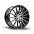 Sapphire Luxury Alloys Sx03 Wheels Rims 22x9 5x115 Gloss Black Machined 20mm | SX03AB-2290G20