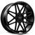 Azad® Az77 Custom Drilled Wheel Blanks Rims 24x10 Matte Black Gloss Black Lip 20 | AZ772410BLANK+20MB/GBL
