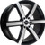 Bby Barred 02 Wheels Rims 22x8 5x4.5 (5x114.3) Black Machined 38 | BB0208054538BM