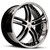 Xix X15 Wheels Rims 22x9 5x112 Gloss Black Machined w/ Stainless Lip 35 | X15229022+35BMS