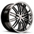 Xix X23 Wheels Rims 20x8.5 5x120 Gloss Black Machined w/ Stainless Lip 35 | X23208525+35BMS