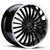 Xix X59 Wheels Rims 22x9 5x4.5 (5x114.3) Gloss Black w/ Stainless Lip 35 | X59229023+35BLS