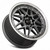 Vors Vr7 Wheels Rims 16x7 4x108 Gunmetal W/ Machined Lip & Chrome Rivets 38mm | VR0716708H38GM-408