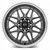 Vors Vr7 Wheels Rims 16x7 4x98 Gunmetal W/ Machined Lip & Chrome Rivets 38mm | VR0716708H38GM-498