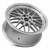 Vors Vr8 Wheels Rims 20x8.5 5x112 Silver W/ Machined Lip & Chrome Rivets 35mm | VR08208551435S-512