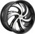 DNK 702 Wheels Rims 24x10 6x5.5 (6x139.7) Black Machined Face 25mm | 702BMF-241060+25
