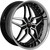 Marquee M5331A Wheels Rims 20x10.5 5x4.5 (5x114.3) Black Machined Stainless Lip 38mm | 5331A20105511438BMSS
