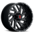 Havok 110 Wheels Rims 20x9 5x139.7 Dark Flat Black W/ Machined Rivets -12mm | WHKW110S30O06P019F093C31
