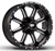 Red Dirt Road Rd01 Wheels Rims 20x9 6x5.5 (6x139.7) Black Machined 12mm | RD01-2983-12MM
