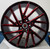 Redsport Rsw05 Wheels Rims 18x8 5x114.3 Black With Red Milling 38mm | RSW05-8865BWR