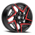 DOORBUSTER PRICING! - Shift H36 Valve Wheel 20x8.5 5x100 Gloss Black Machined w/ Red Tips 35mm - FREE T-SHIRT INCLUDED! | H3608550035GBMRT