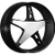 Velocity Vw930 Wheels Rims 20x7.5 4x100 4x4.5 (4x114.3) Black Chrome Insert 38mm | VW930-2740BMC