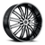 Versante 231 Wheels Rims 22x9 5x112 Black Machined Face 35mm | VER231-22974BM