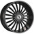 Velocity Vw11 Wheels Rims 24x9.5 6x132 6x5.5 (6x139.7) Black Machined 30mm | VW11-24939BM