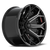 DOORBUSTER PRICING! - 4Play 4P80R Wheel 20x9 6x139.7 & 6x135 Gloss Black w/ Brushed Face & Tinted Clear 0mm - FREE T-SHIRT INCLUDED! | 4P80R-20090-6D55-0BBT