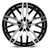 Axe Ex30 Wheels Rims 20x8.5 5x108 Black And Polished Face 40mm | 8520BLNK40EX30BP-5x108