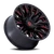 Fuel D823 Flame Wheel 20x9 8x180 Gloss Black Milled With Candy Red Tint 20mm - FREE T-SHIRT INCLUDED! | D82320901857