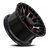 Revenge Rv201 Wheel 20x9 8x180 Black Milled w/ Red Tint 0mm - FREE T-SHIRT INCLUDED! | RV201-20908180+00BRW