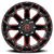 Revenge Rv202 Wheel 20x9 5x127 & 5x139.7 Black Milled w/ Red Tint 0mm - FREE T-SHIRT INCLUDED! | RV202-209051271397+00BRW