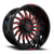 Revenge Rv204 Wheel 20x12 8x165.1 Black Milled w/ Red Tint -44mm - FREE T-SHIRT INCLUDED! | RV204-20128165-44BRW