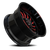 Revenge Rv204 Wheel 20x12 8x165.1 Black Milled w/ Red Tint -44mm - FREE T-SHIRT INCLUDED! | RV204-20128165-44BRW