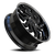 Revenge Rl107 Wheel 24x9 5x115 & 5x120 Gloss Black w/ Stainless Lip 15mm - FREE T-SHIRT INCLUDED! | RL107-24905115120+15BSSL-FCAP