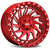Atw Culebra Wheels Rims 17x9 5x127 Candy Red W/ Milled Spokes -12mm | CUL1795090