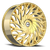 DOORBUSTER PRICING! - Azara Aza-525 Wheel 20x8.5 5x112 & 5x114.3 Nano Gold 35mm | AZA-52520853635NG